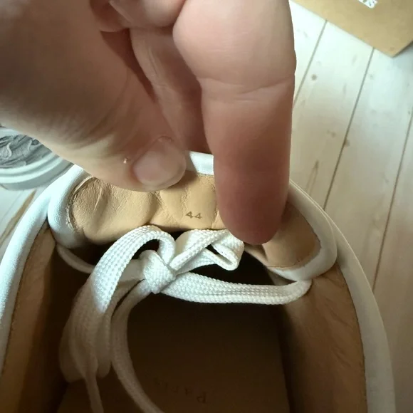 Christian Louboutin Adolon Logo Print Lace Up Sneaker White/Black sz 44 / 11 - Picture 11 of 12